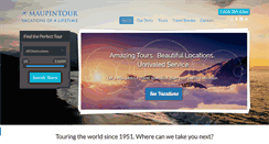 Desktop Screenshot of maupintour.com