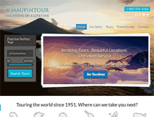 Tablet Screenshot of maupintour.com